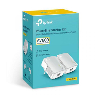 KIT 2 ADAPTADORES POWERLINE TP LINK AV600 600Mpbs RJ45